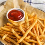 Cajun Fries with ketchup