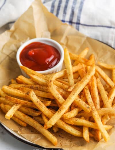 Cajun Fries with ketchup