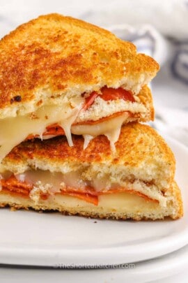 cooked Grilled Pizza Sandwich