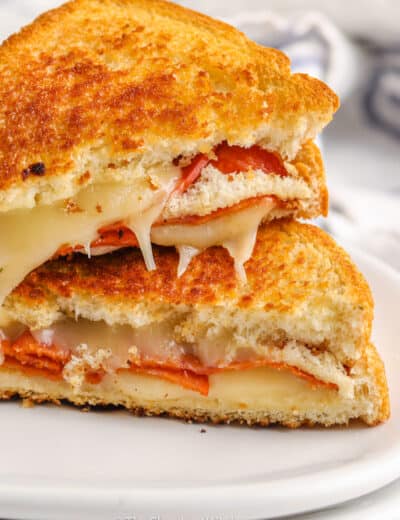 cooked Grilled Pizza Sandwich