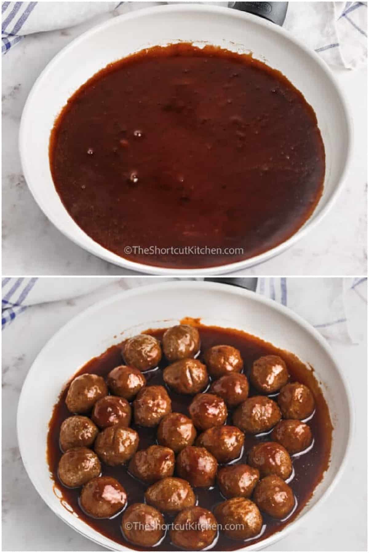 process to make Easy BBQ Meatballs