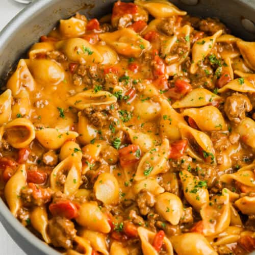 Cheesy Ground Beef Pasta (In One Pot!) - The Shortcut Kitchen