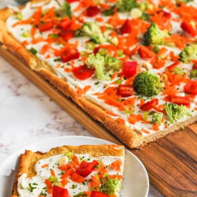 Cold Veggie Pizza (Quick And Easy!) - The Shortcut Kitchen