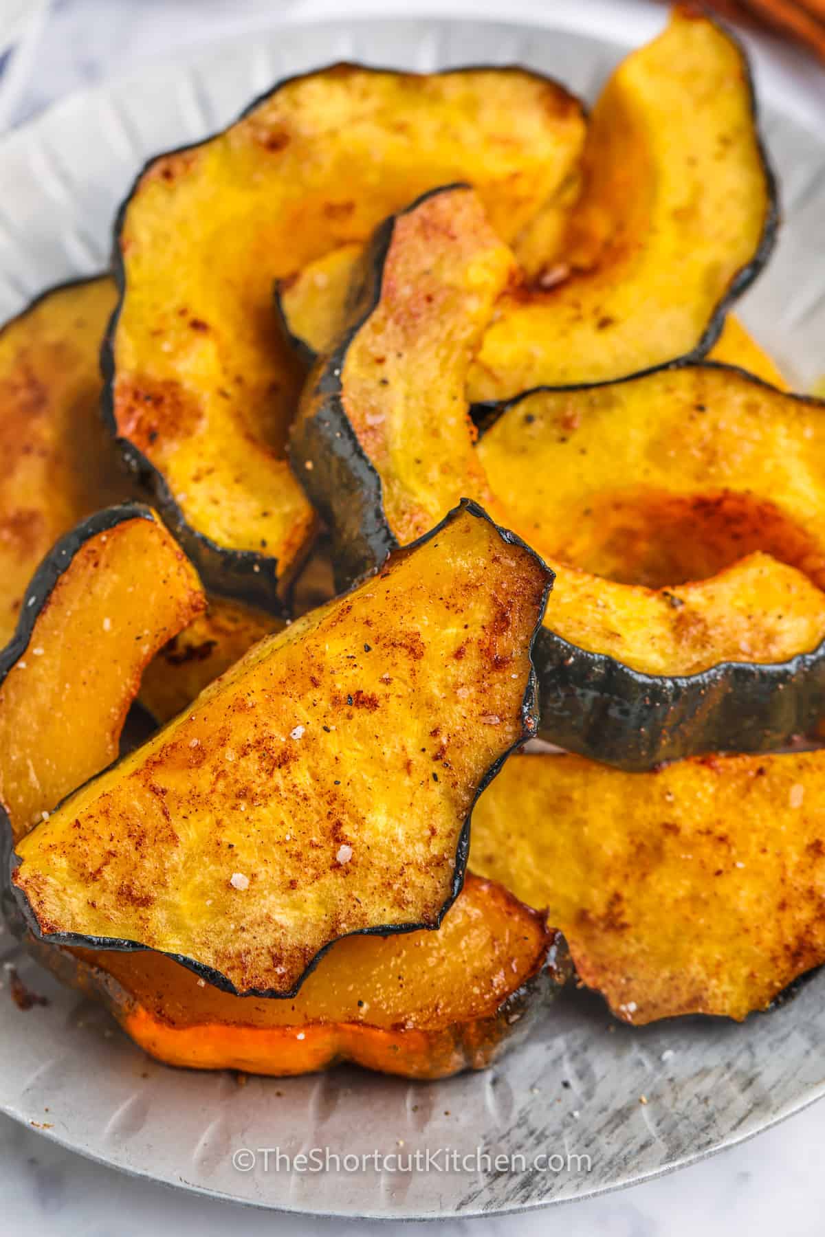 plated Roasted Acorn Squash