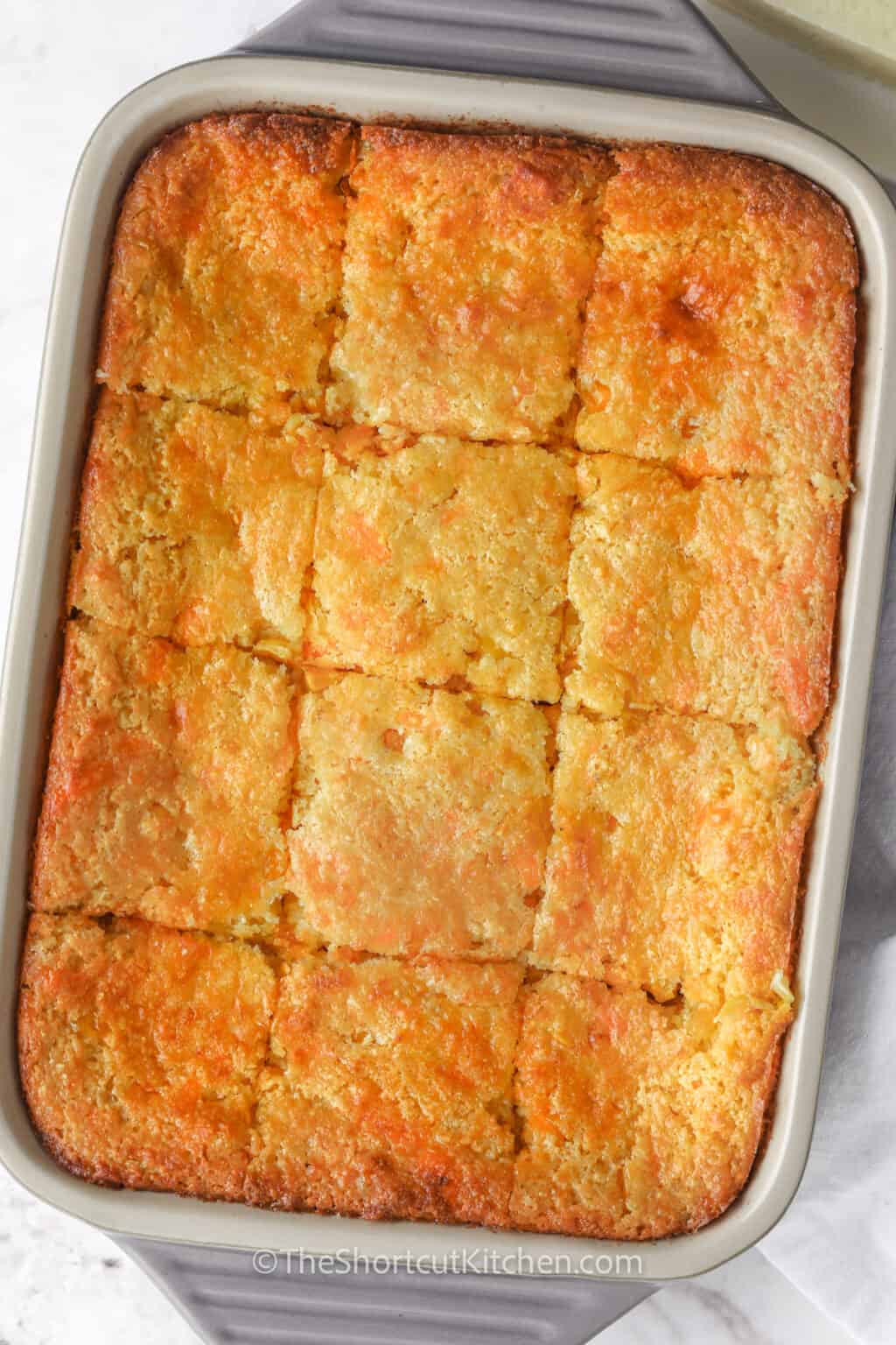 Cornbread Casserole Easy Recipe The Shortcut Kitchen   Cornbread Casserole TheShortcutKitchen 4 1024x1536 