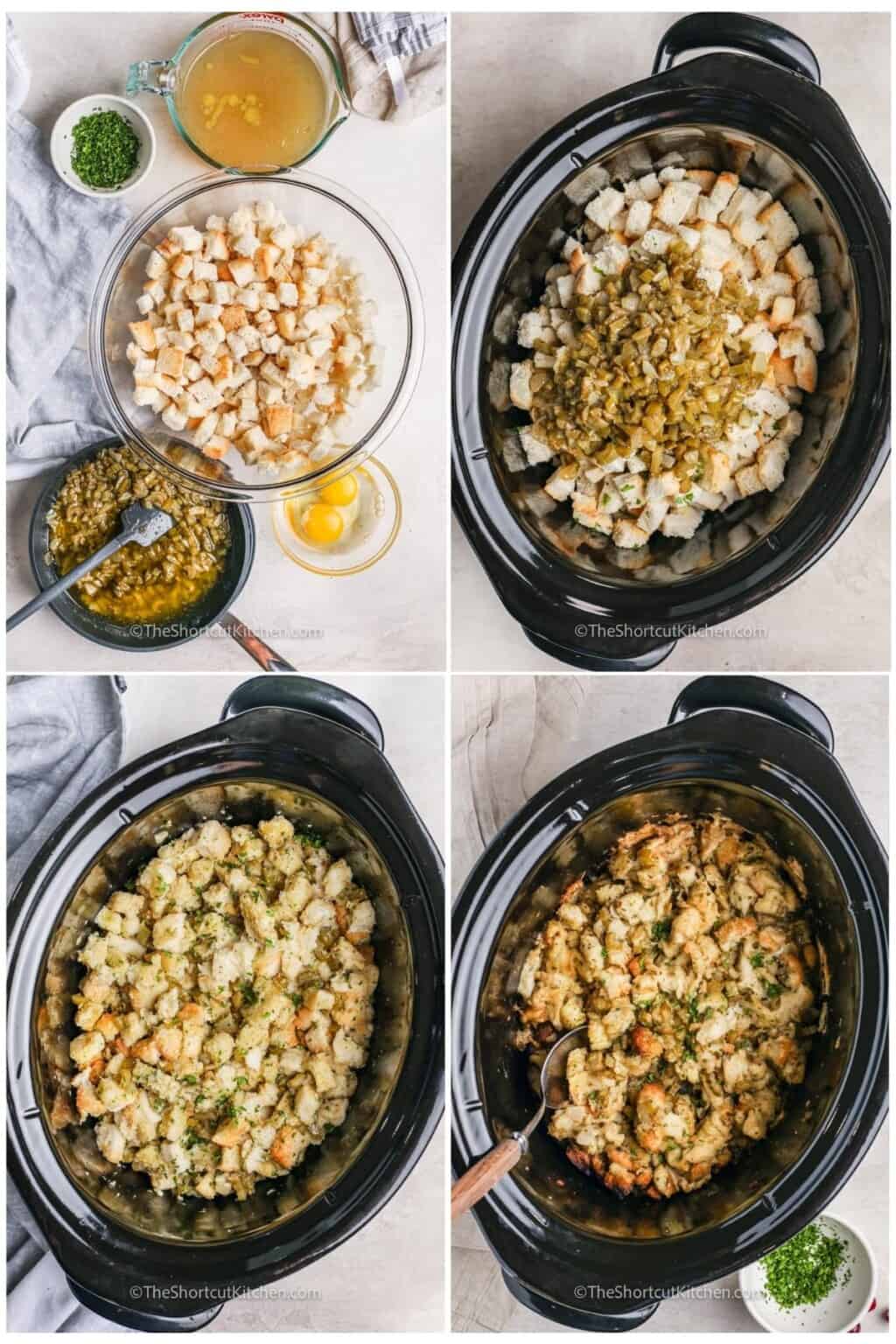 Easy Slow Cooker Stuffing The Shortcut Kitchen