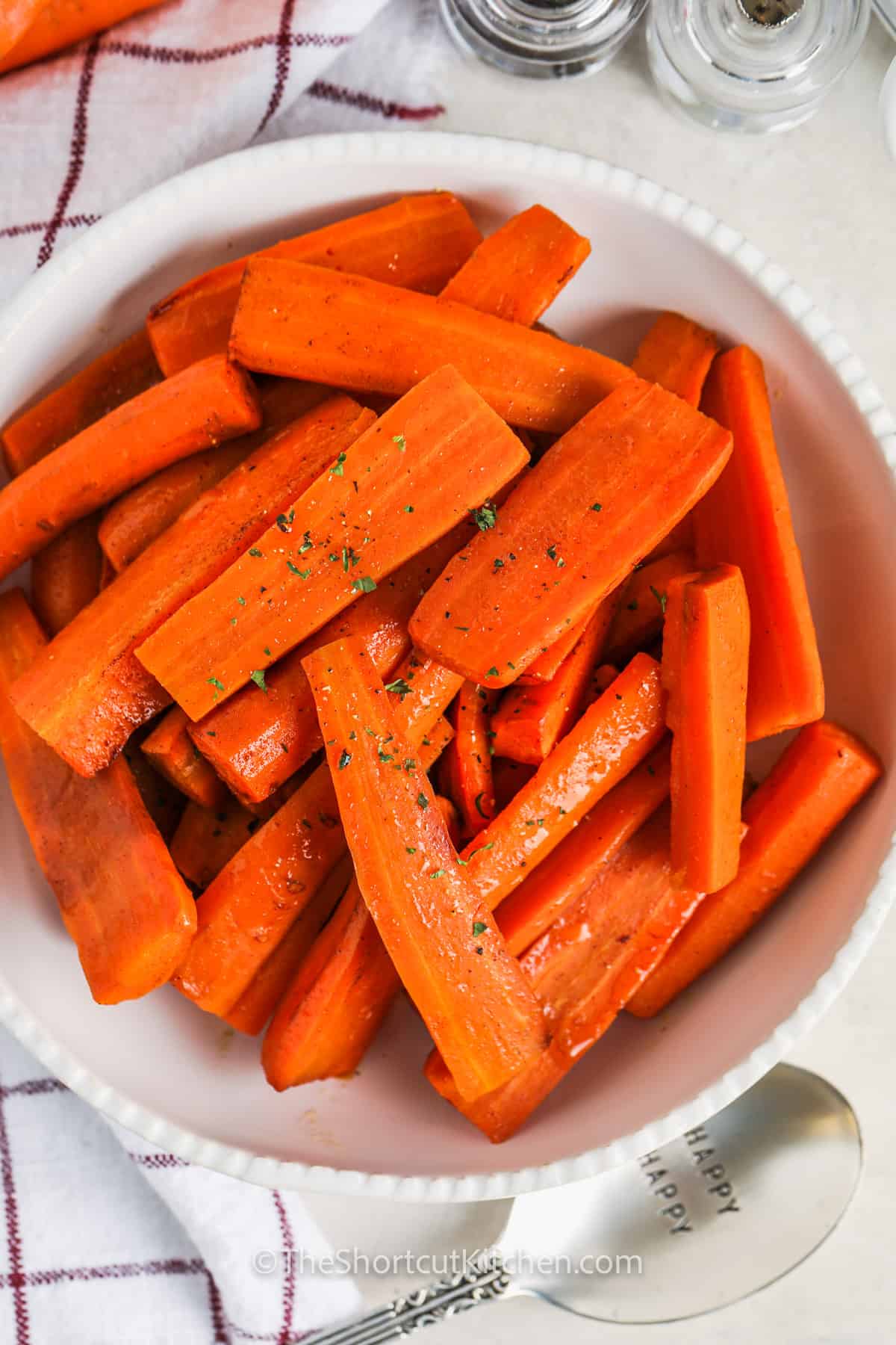 plated Crockpot Carrots