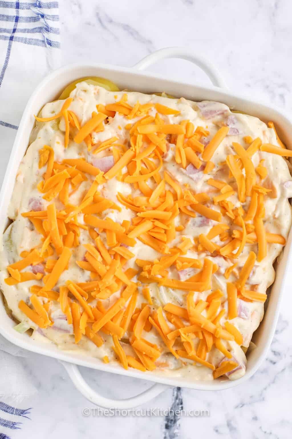 Easy Scalloped Potatoes and Ham (Cheesy) - The Shortcut Kitchen