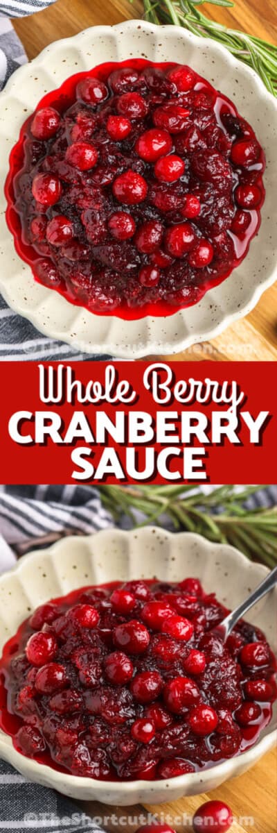 Whole Berry Cranberry Sauce - The Shortcut Kitchen