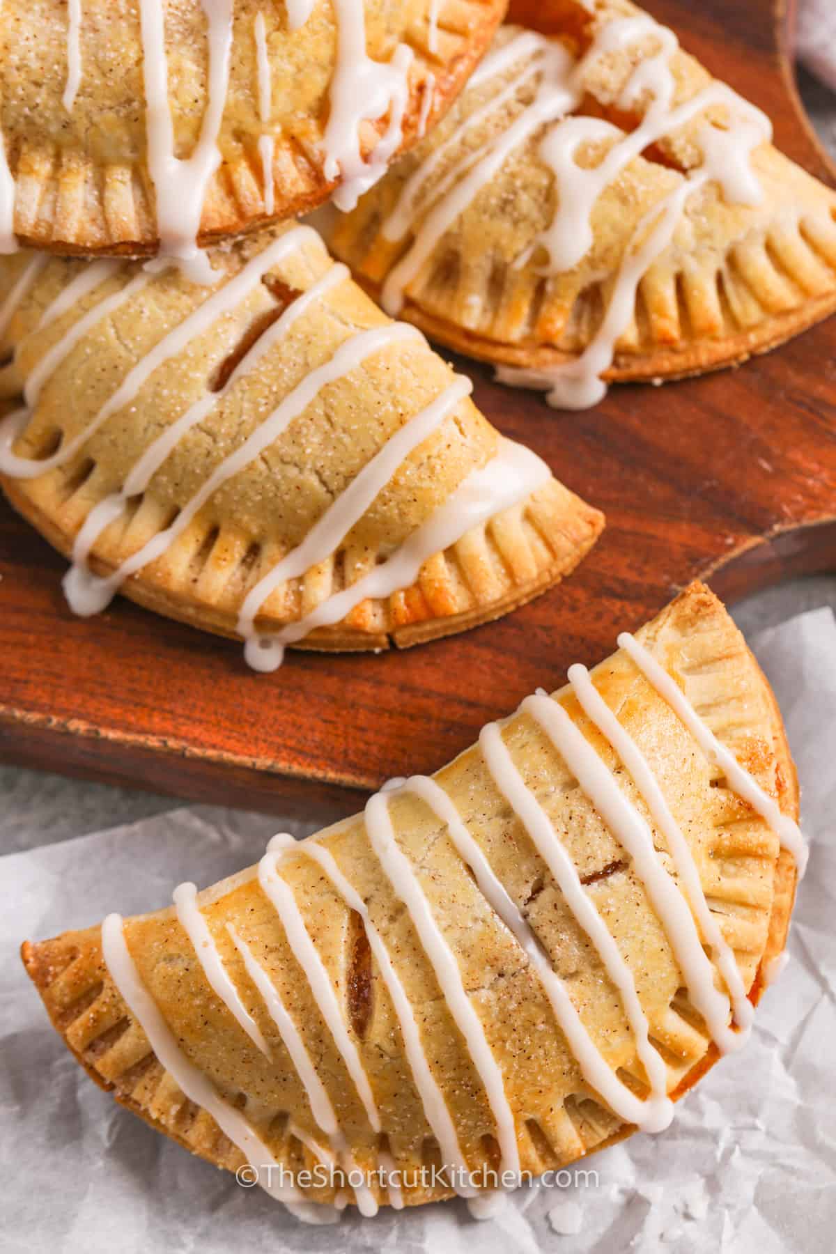 Mini Apple Pie Bites with icing