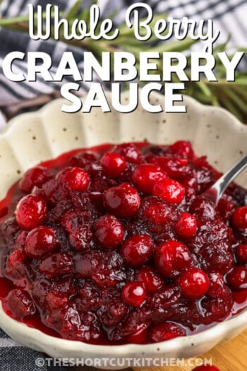 Whole Berry Cranberry Sauce - The Shortcut Kitchen