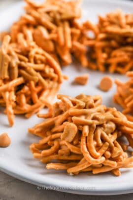close up of Butterscotch Haystacks