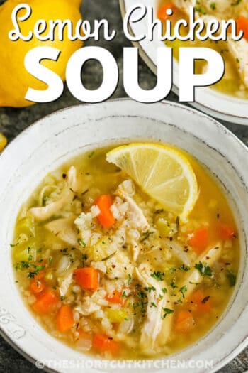 Lemon Chicken Rice Soup (Low Carb!) - The Shortcut Kitchen