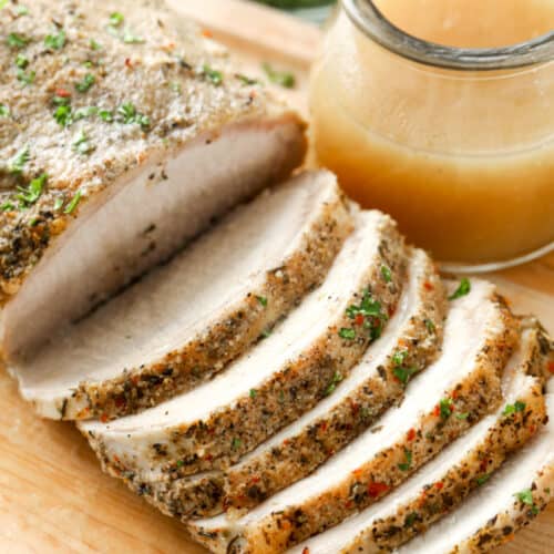 sliced Crock Pot Pork Loin