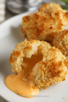 close up of Fried Mashed Potato Balls