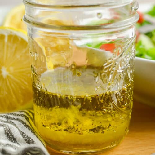 jar of Lemon Vinaigrette