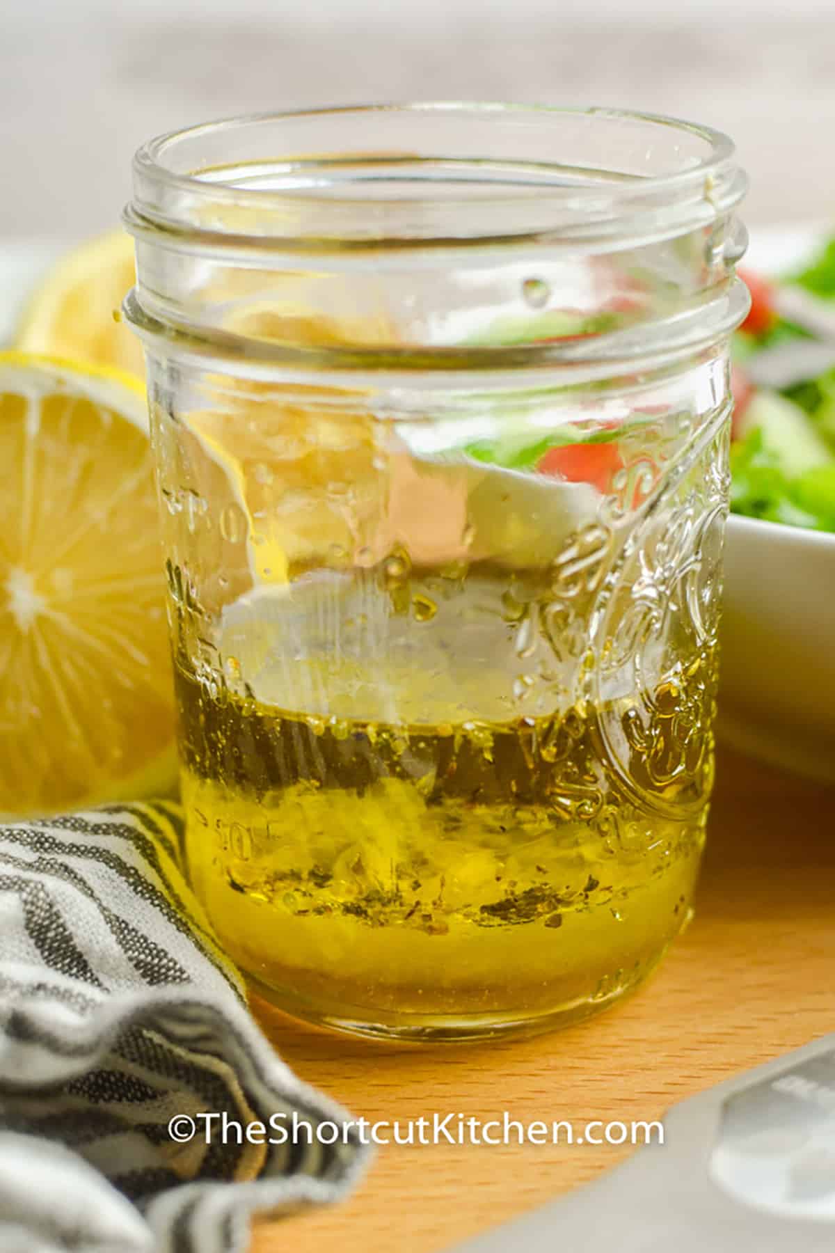 jar of Lemon Vinaigrette