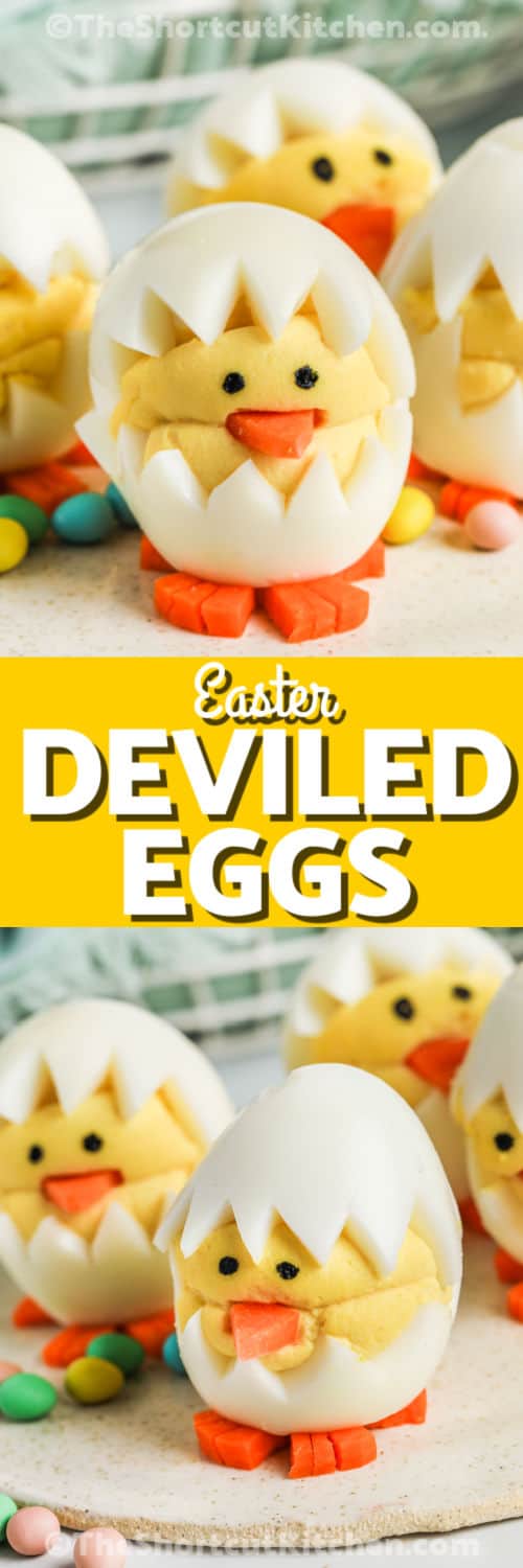 Easter Egg Recipe - Deviled Egg Chicks 