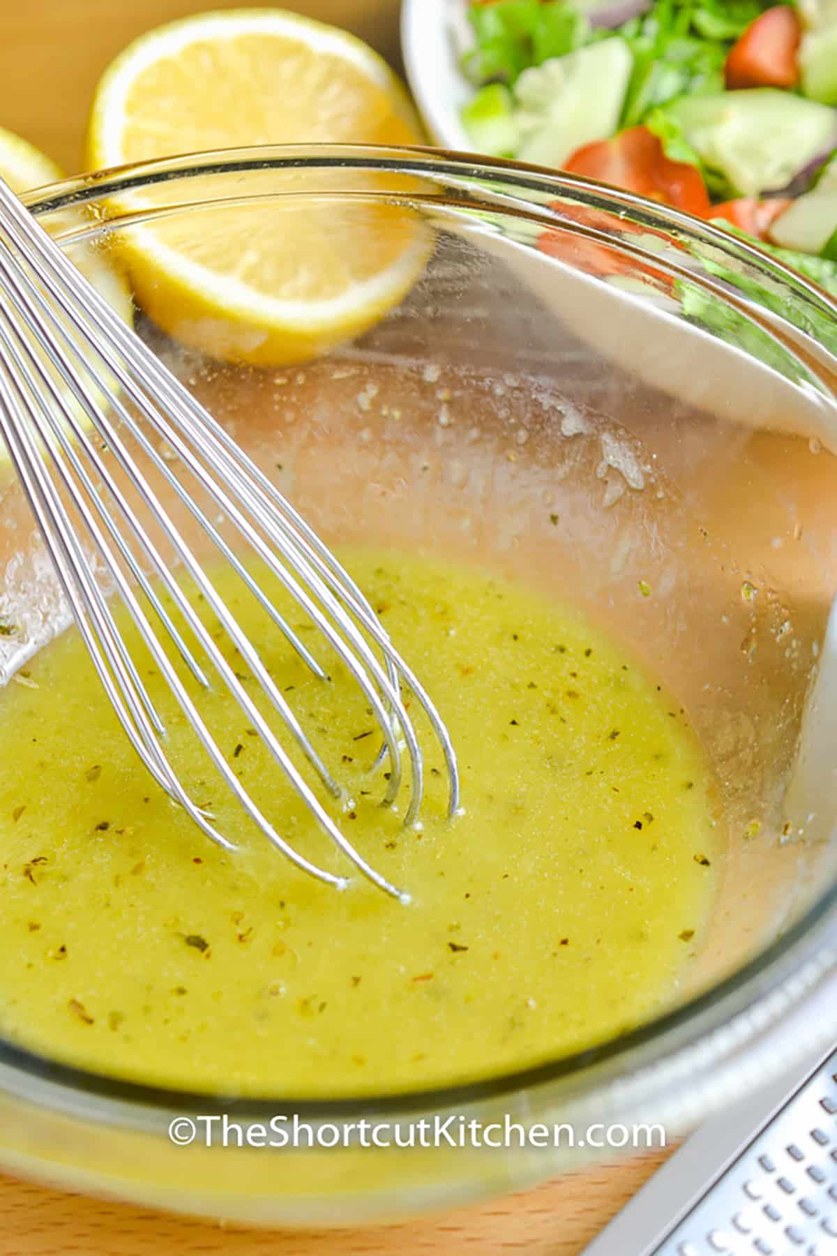 whisking Lemon Vinaigrette