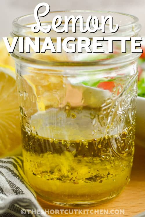 Lemon Vinaigrette with a title