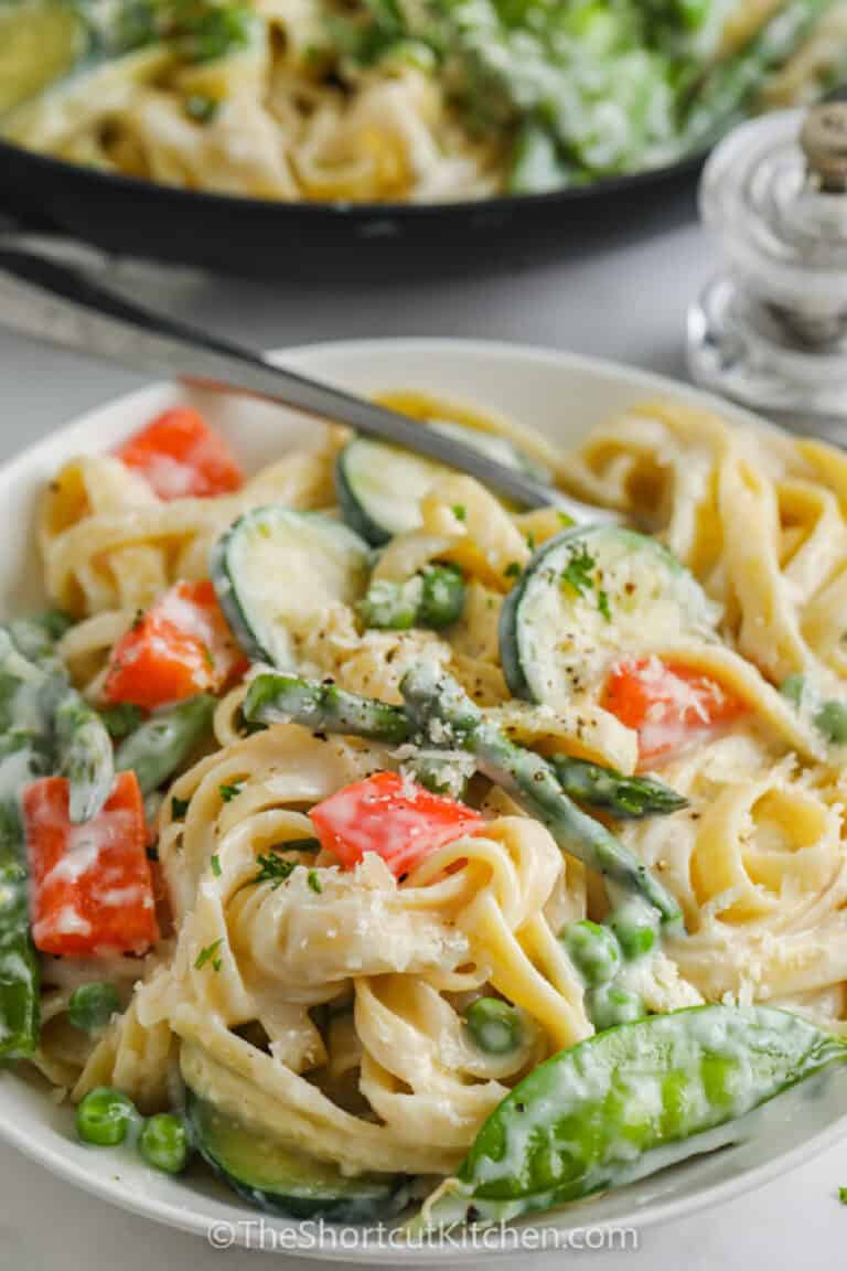 Pasta Primavera Recipe 15 Minute Prep The Shortcut Kitchen 1200 Pasta Primavera Recipe TheShortcutKitchen 768x1152