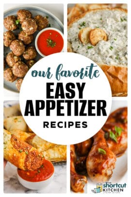 photos of Easy Appetizer Recipes with writing