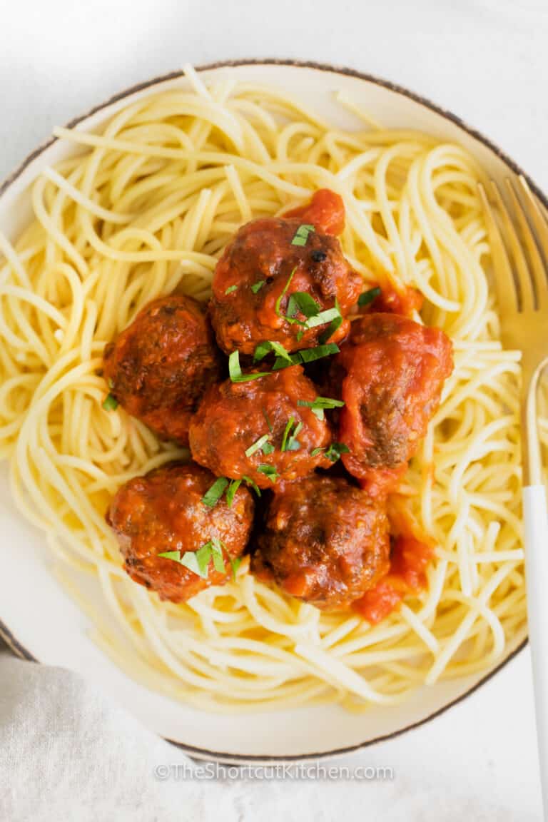 Easy Air Fryer Meatballs (30 Min Or Less!) The Shortcut Kitchen