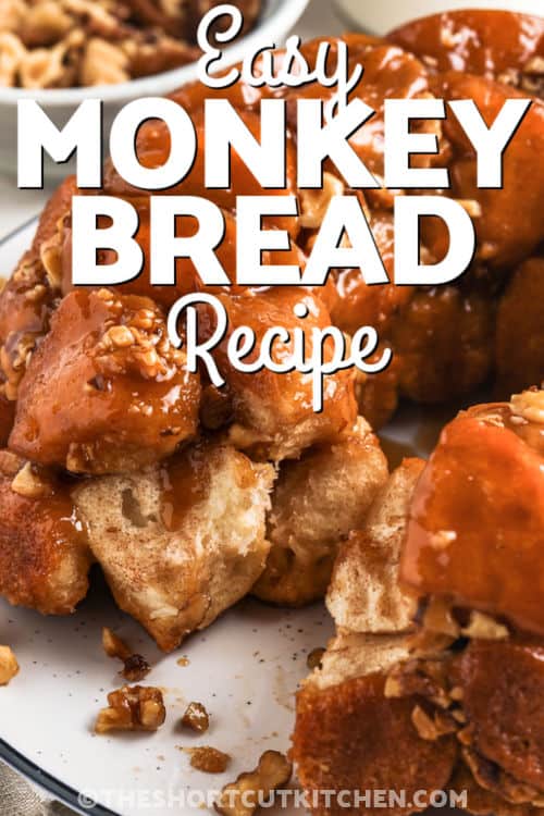 close up of Monkey Bread with writing