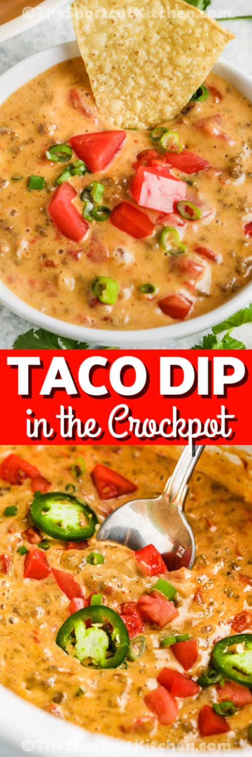 Crock Pot Cream Cheese Taco Dip - Recipes That Crock!