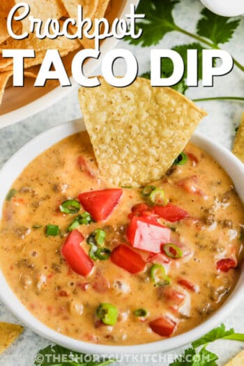 CrockPot Taco Dip Recipe (Easy Prep!) - The Shortcut Kitchen