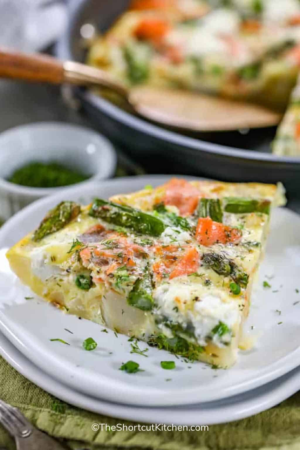 Salmon Asparagus Frittata (10 Minute Prep!) The Shortcut Kitchen
