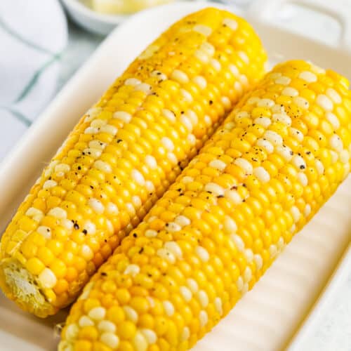 salt on pepper on Microwave Corn On The Cob