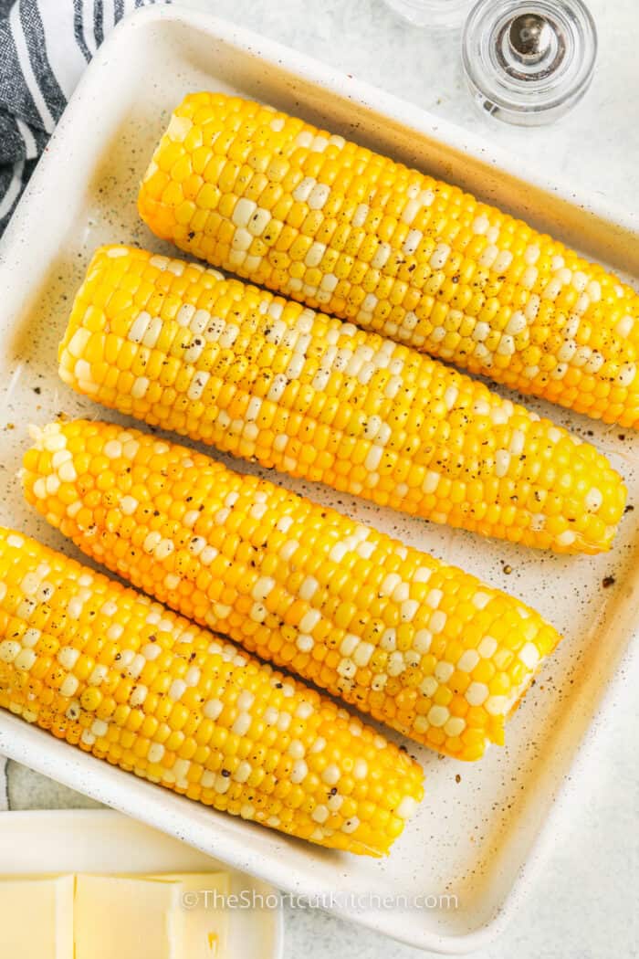 Baked Corn On The Cob (Quick Prep!) The Shortcut Kitchen