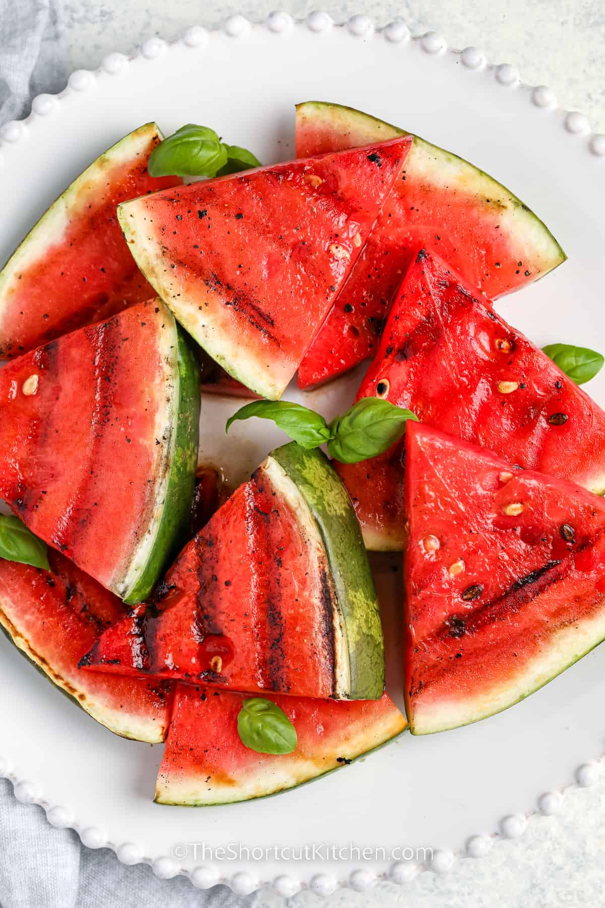 Grilled Watermelon on a plate