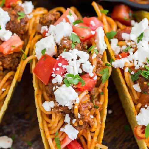 plated Spaghetti Taco