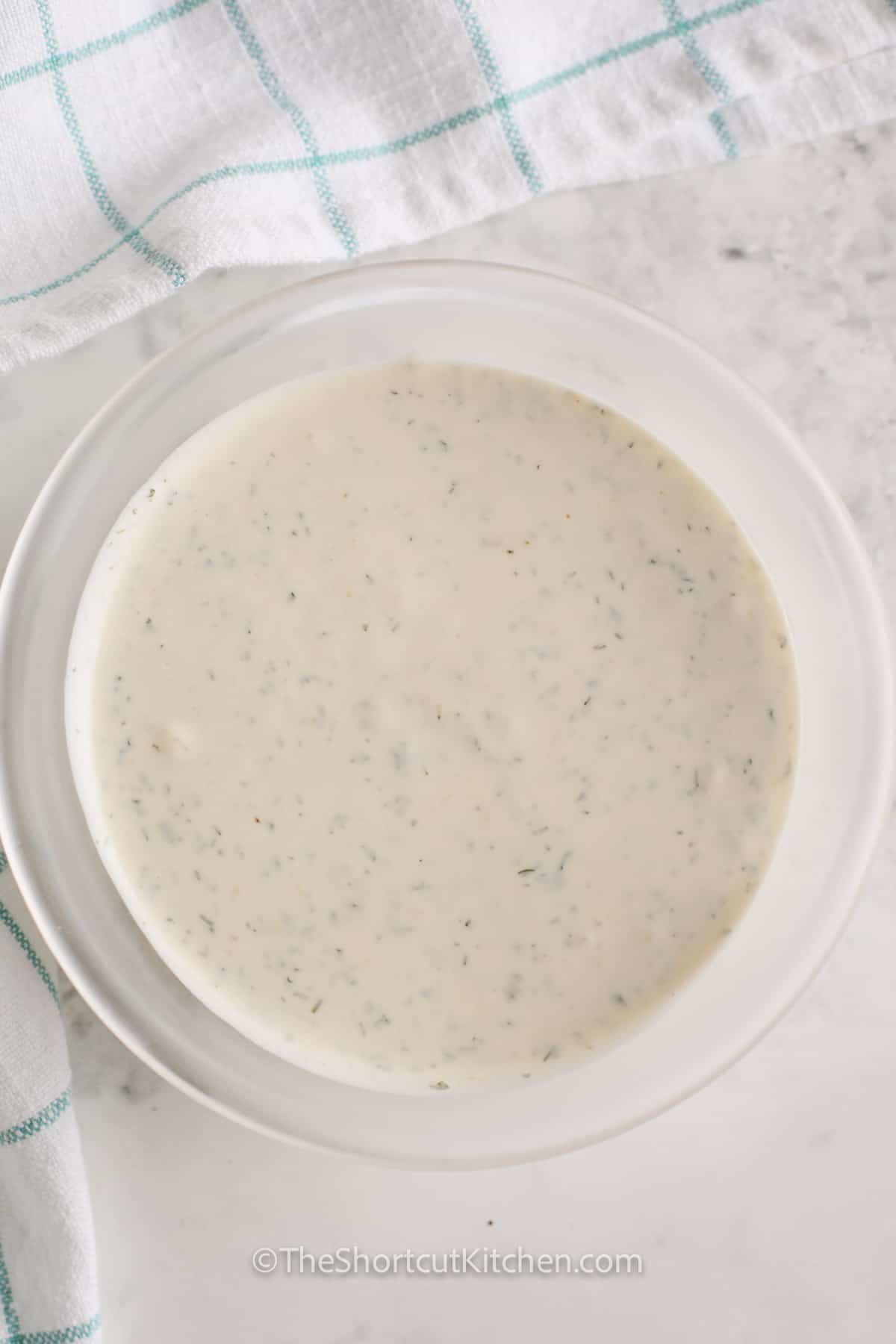 Homemade Chip Dip in a glass bowl