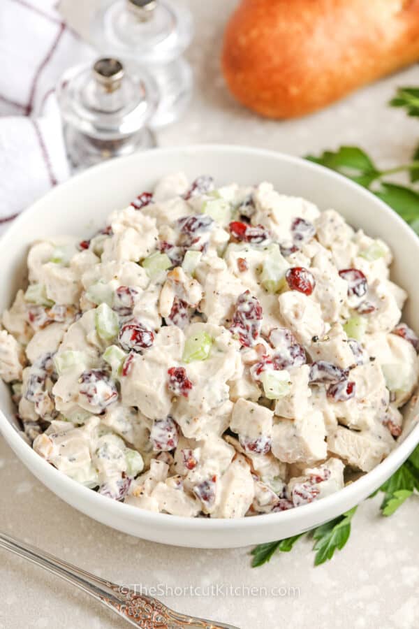 Cranberry Chicken Salad (Just 5 Ingredients And 15 Minutes!) - The ...