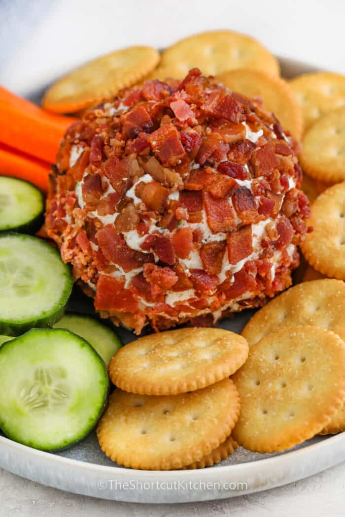 Bacon Ranch Cheese Ball (5 Ingredient Recipe!) The Shortcut Kitchen