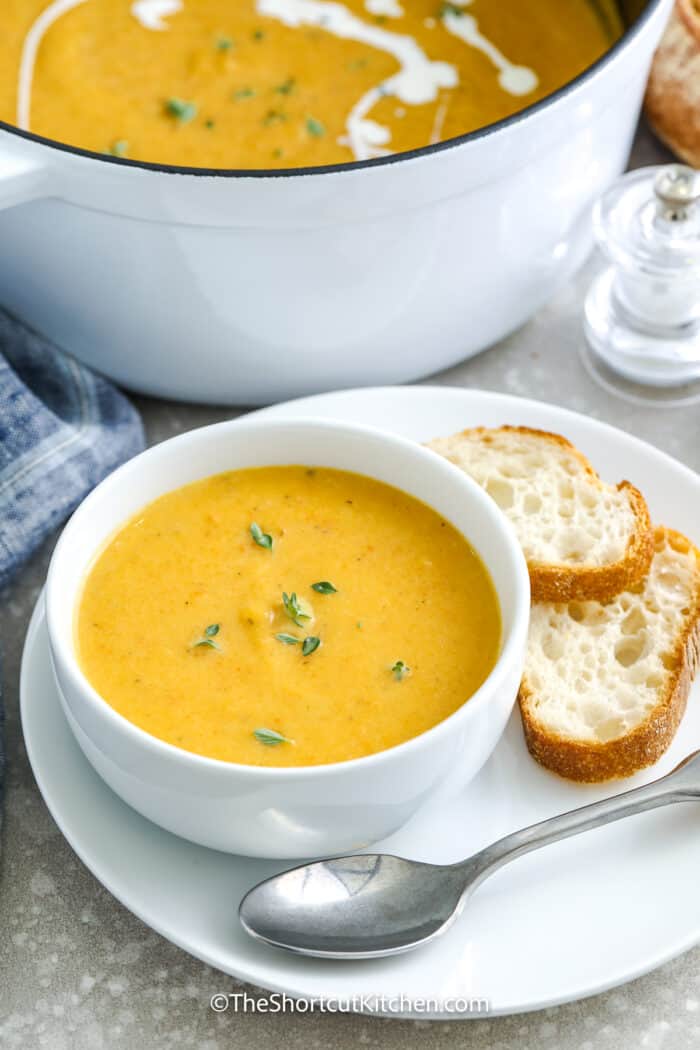 Butternut Squash Soup Recipe (Just 10 Minute Prep!) - The Shortcut Kitchen