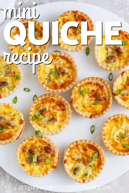 plated Mini Quiche Recipe