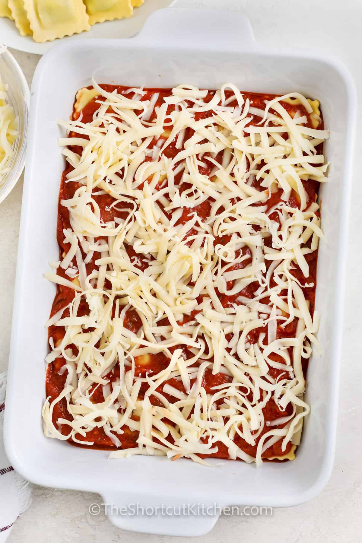 adding Ravioli Lasagna Recipe on top of Ravioli Lasagna Recipe