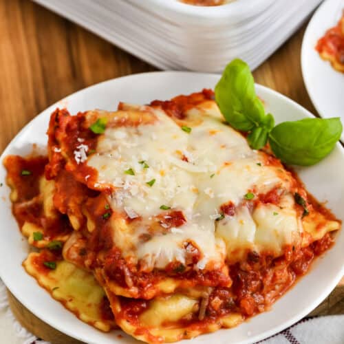 plated Ravioli Lasagna Recipe