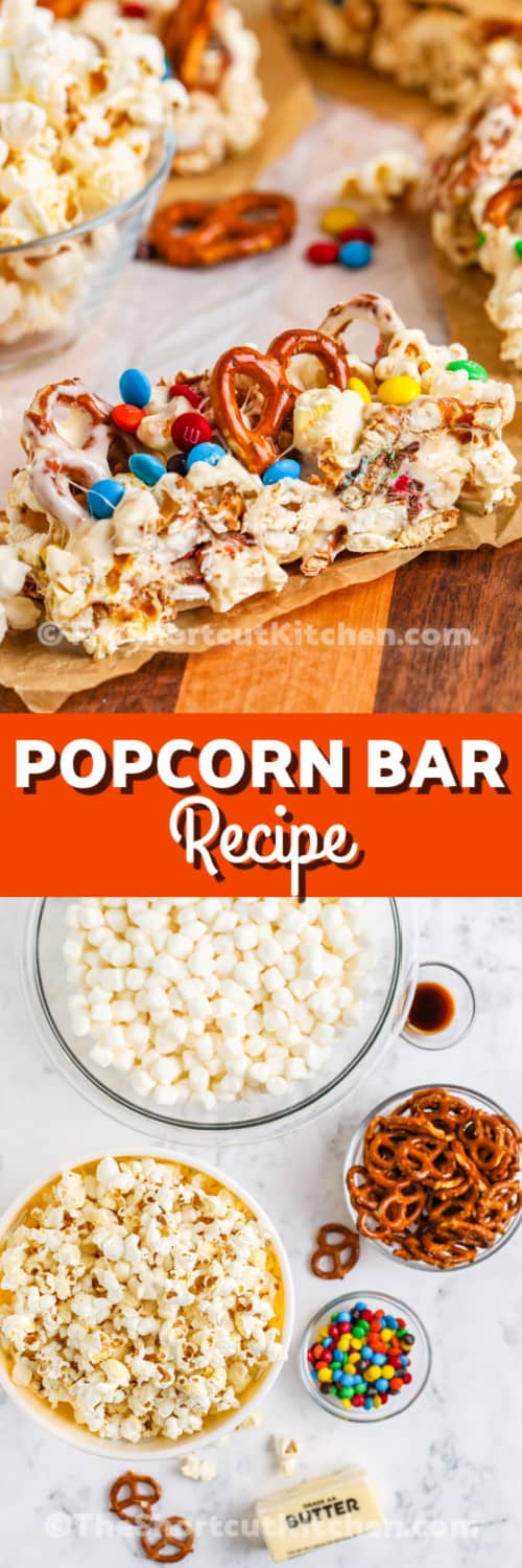 popcorn bars and ingredients with text
