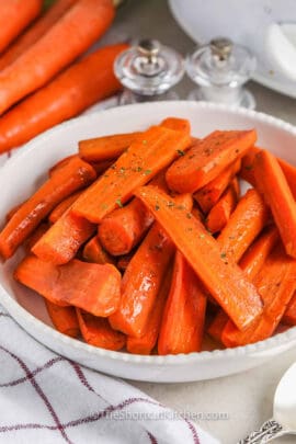 plated Crockpot Carrots