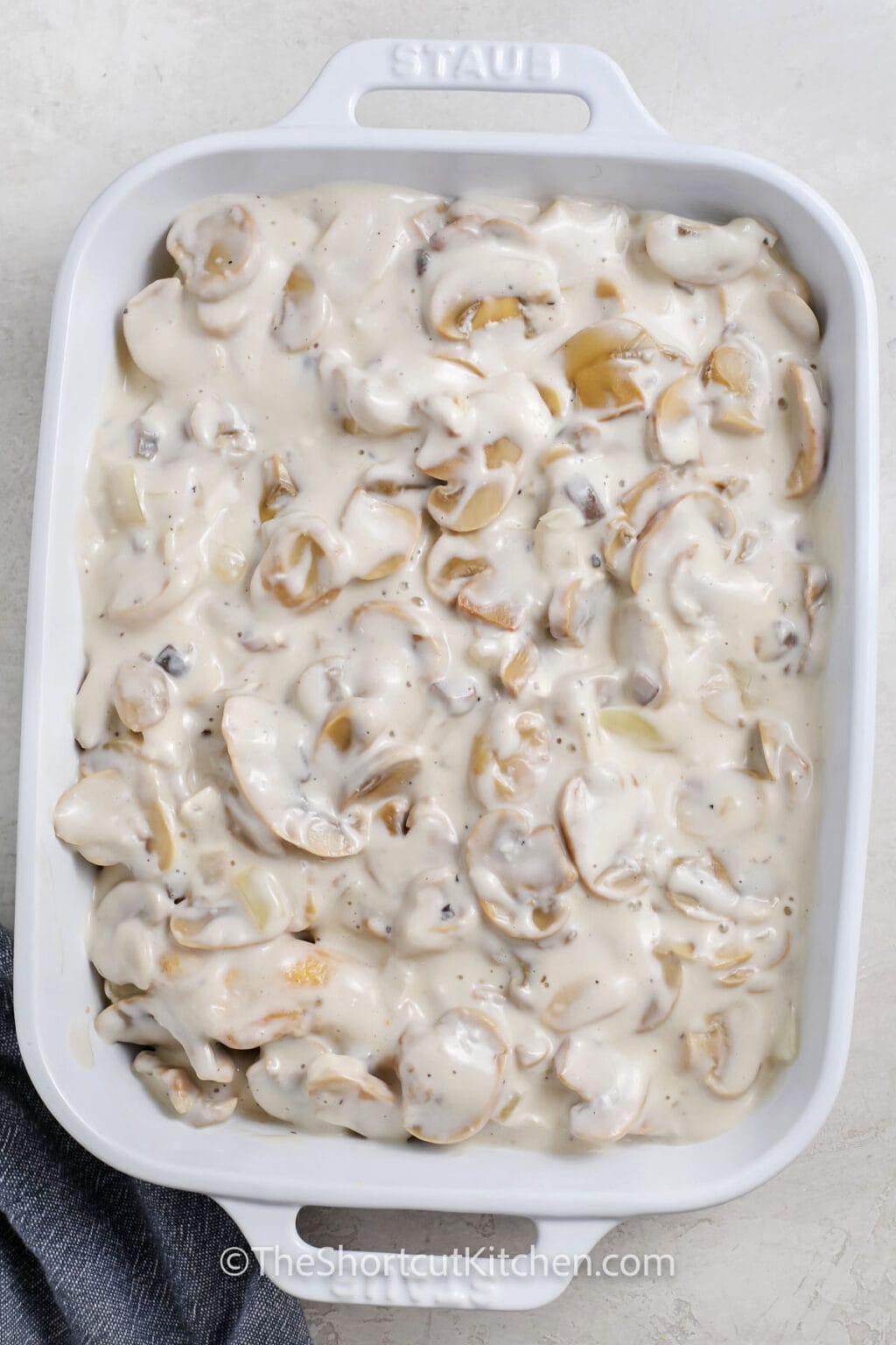 Creamy Chicken Mushroom Casserole (Easy Weeknight Entree!) - The