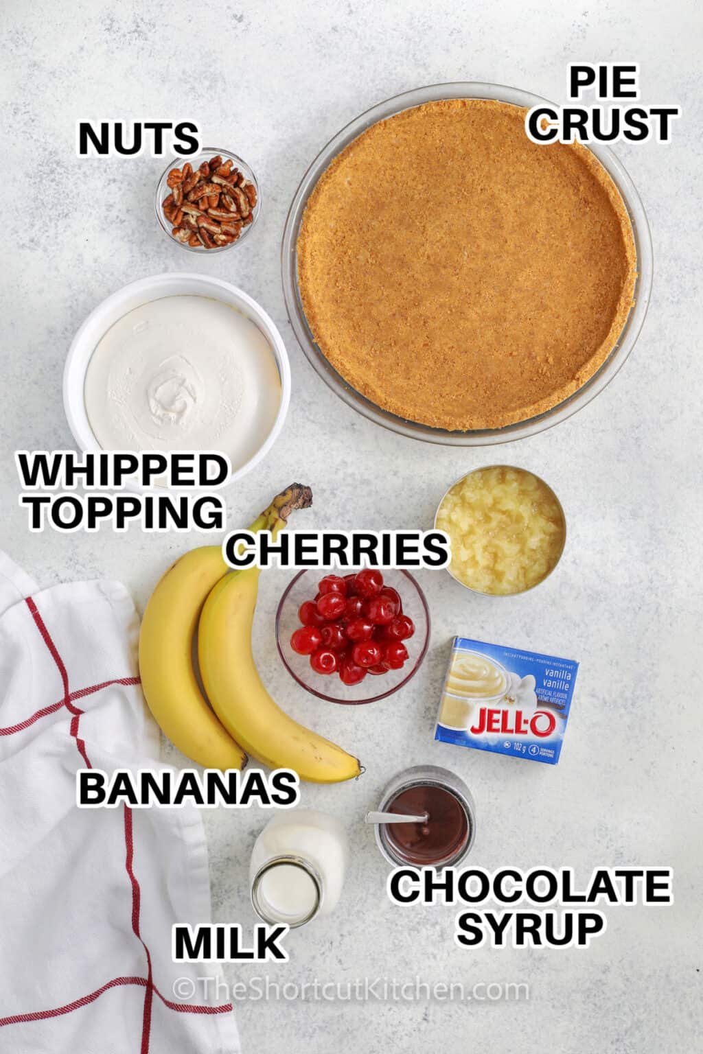 Banana Split Pie (A Cool And Creamy Dessert!) - The Shortcut Kitchen