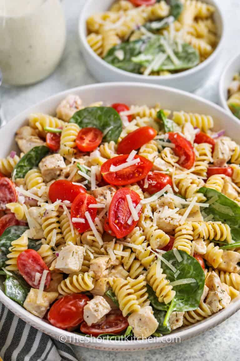 Chicken Pasta Salad (Just 3 Simple Steps!) - The Shortcut Kitchen