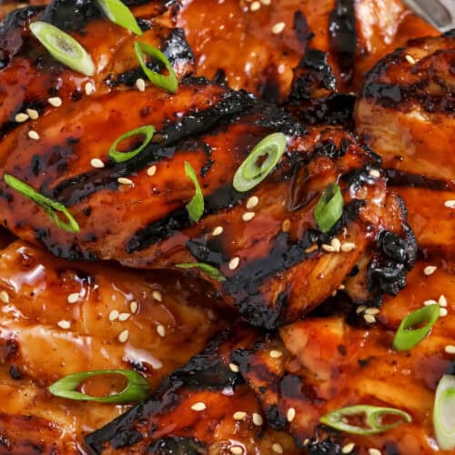 close up of Grilled Teriyaki Chicken