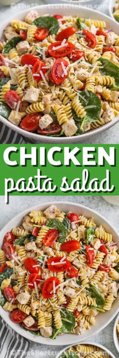 Chicken Pasta Salad (Just 3 Simple Steps!) - The Shortcut Kitchen