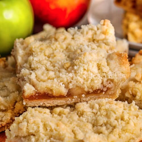 easy Apple Pie Bars in a pile